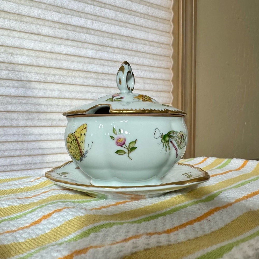 Anna Weatherley Budapest Spring jam/jelly bowl with lid no spoon
